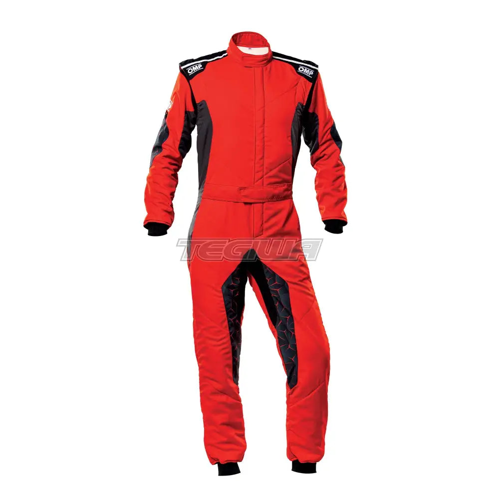 Omp Tecnica Hybrid Overall Fia 8856-2018 Red / Black Eu Size 44 Suits