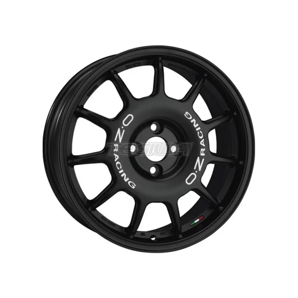 OZ Sport Leggenda Alloy Wheel 17x7 ET37 4x100 Matt Black White Lettering 68mm CB Alloy Wheels