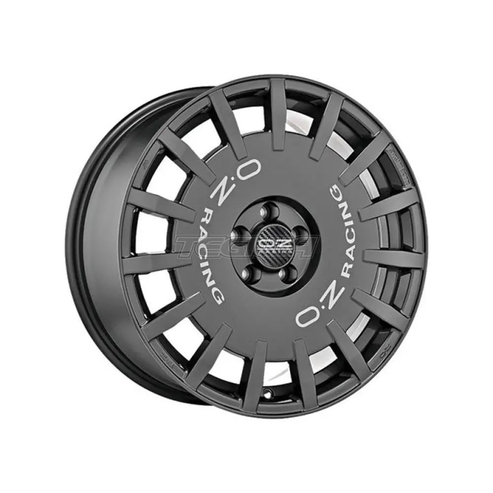 OZ Sport Rally Racing Alloy Wheel 17x8 ET48 5x100 Dark Graphite Silver Lettering 68mm CB Alloy Wheels