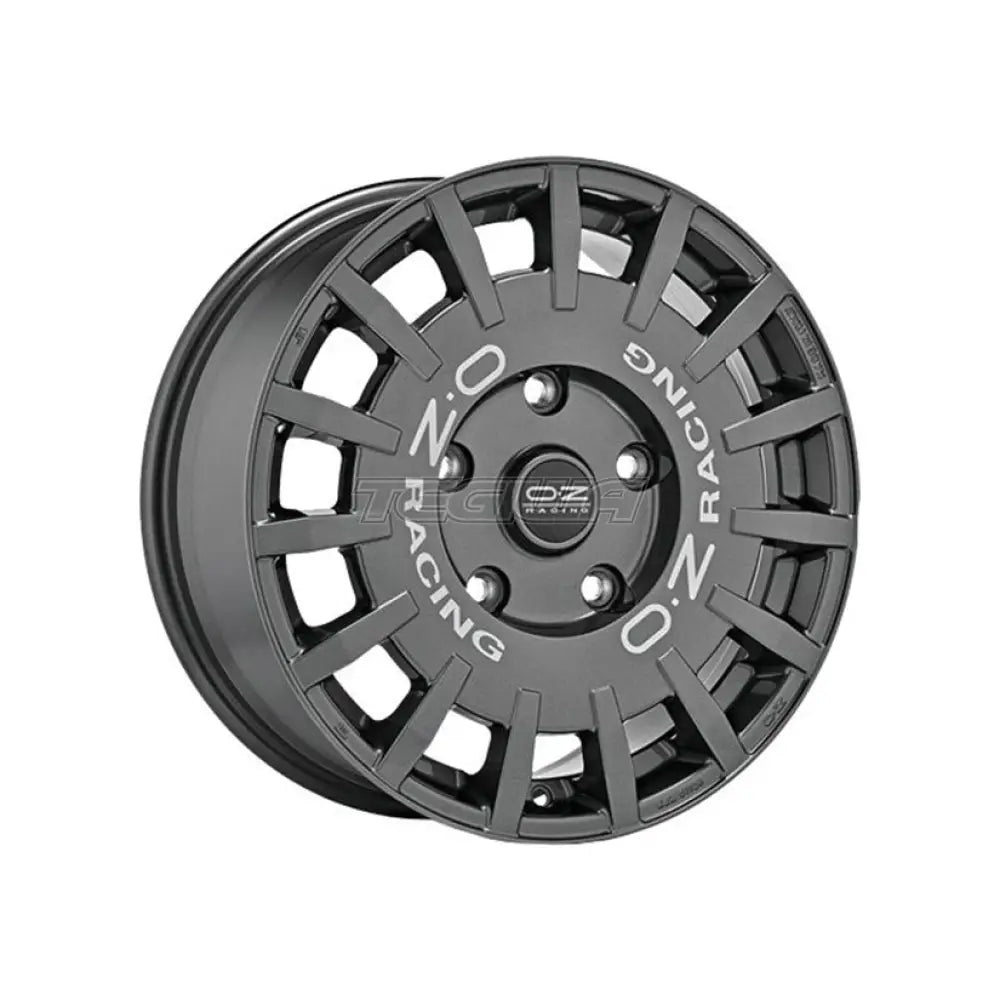 OZ Sport Rally Racing Van Alloy Wheel 18x8 ET45 5x112 Dark Graphite Silver Lettering 66.6mm CB Alloy Wheels