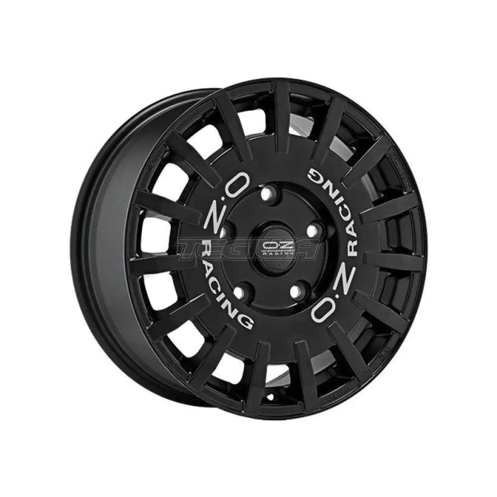 OZ Sport Rally Racing Van Alloy Wheel 18x8 ET45 5x120 Matt Black Silver Lettering 65.1mm CB Alloy Wheels