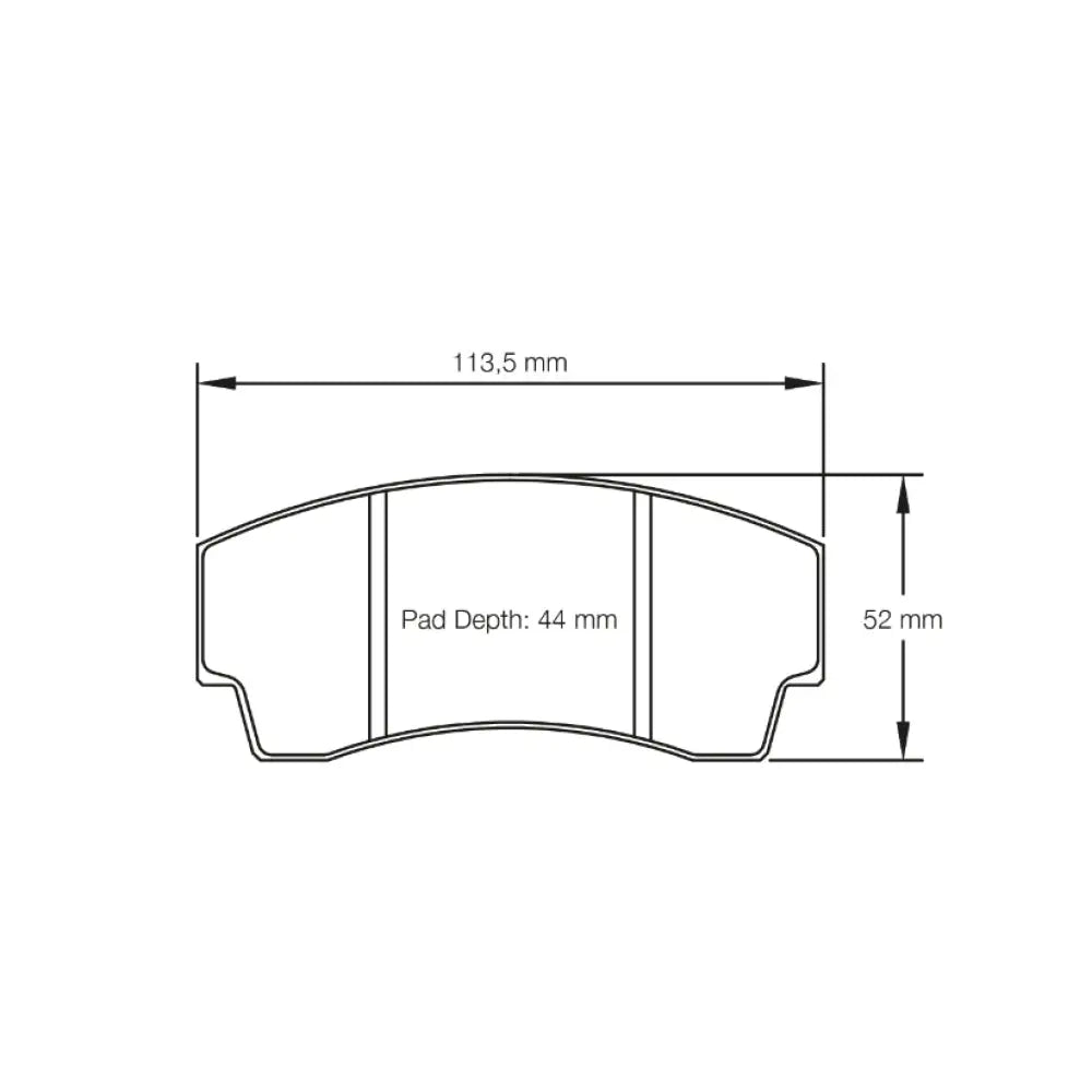 Pagid Brake Pads 2127 Alcon H Type [4463] D40 / D44 / D48 Caliper Brake Pads