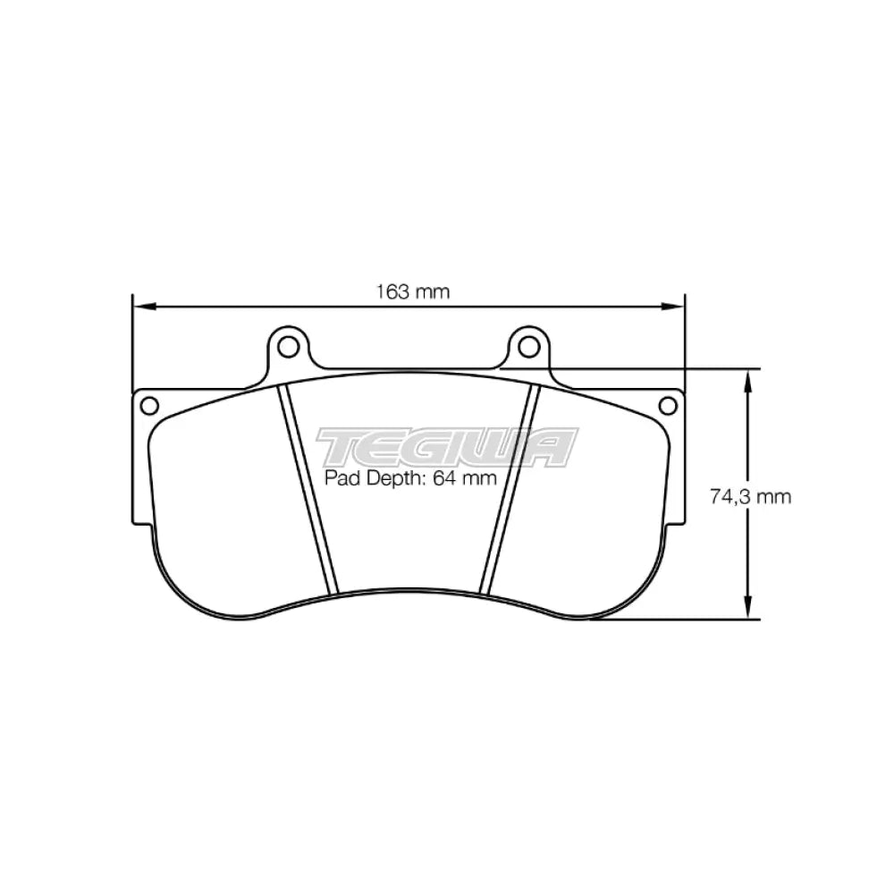 Pagid Brake Pads 2564 AP Racing CP6269 Caliper 30mm 2564 / RST 1 Brake Pads