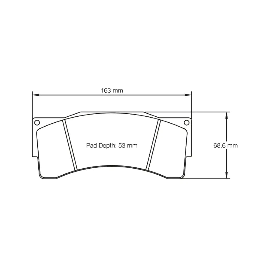 Pagid Brake Pads 8222 AP Racing CP6230 D54 Caliper Brake Pads
