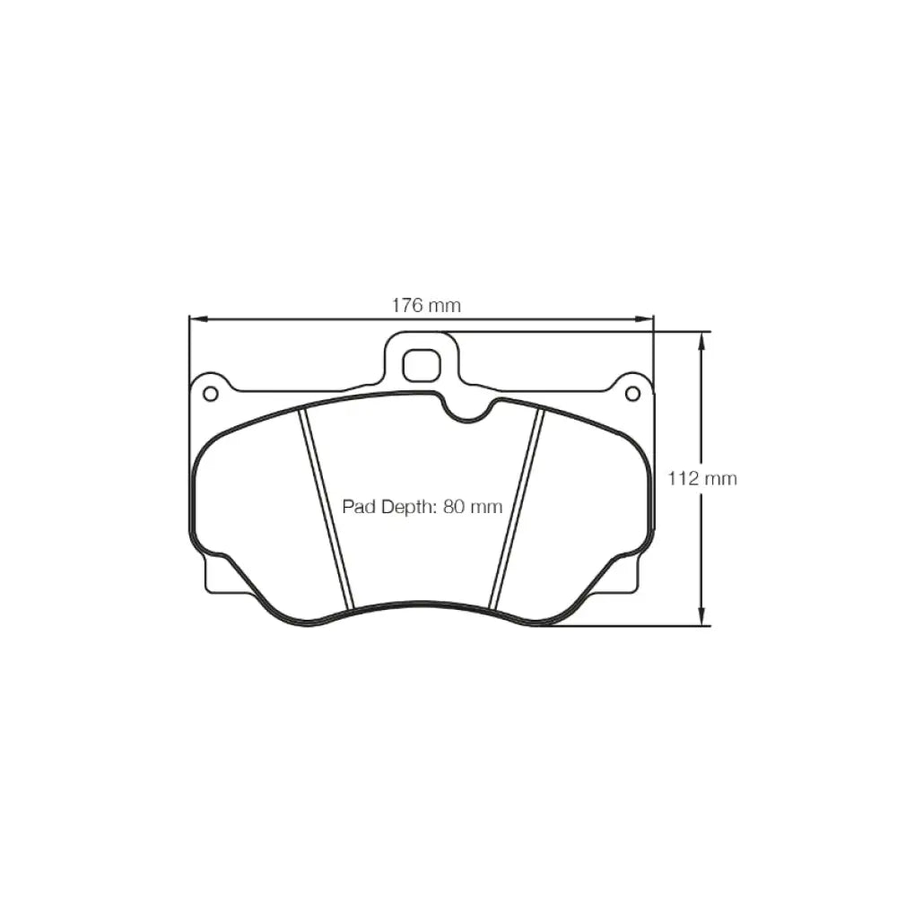 Pagid Brake Pads Alcon CAR17 [4417] Caliper Brake Pads