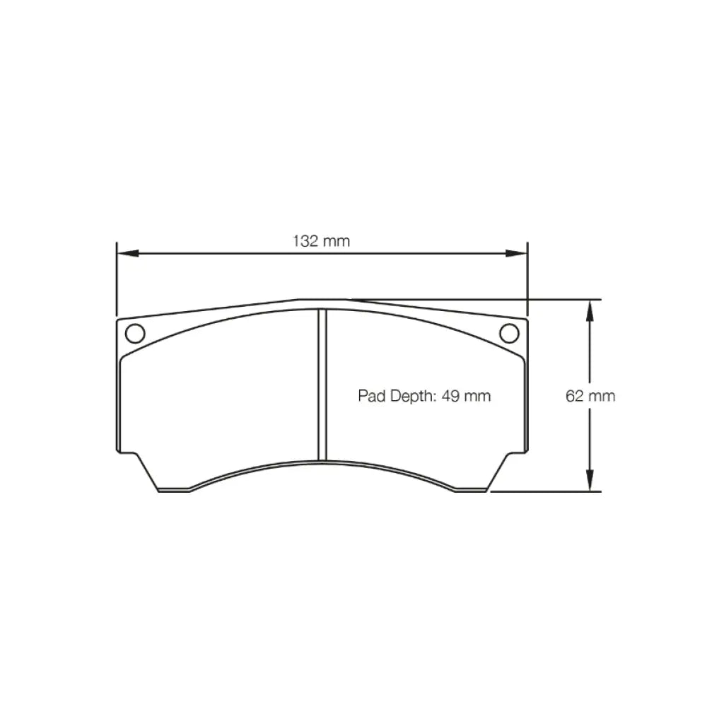 Pagid Brake Pads Alcon Mono 4 [Pnp4489] Caliper Brake Pads
