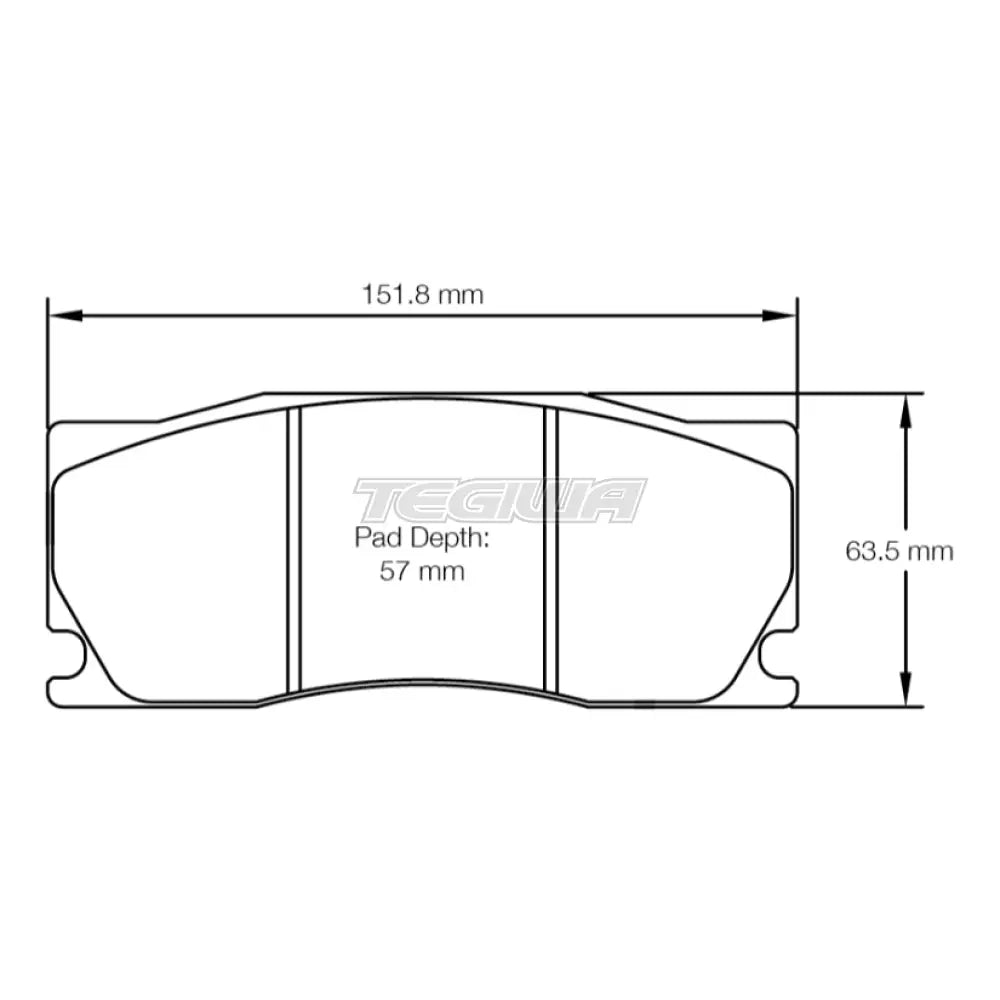 Pagid Brake Pads Alcon Mono6 [4497 X 850] D57 Caliper 16mm 8007 / RSL 29 Brake Pads