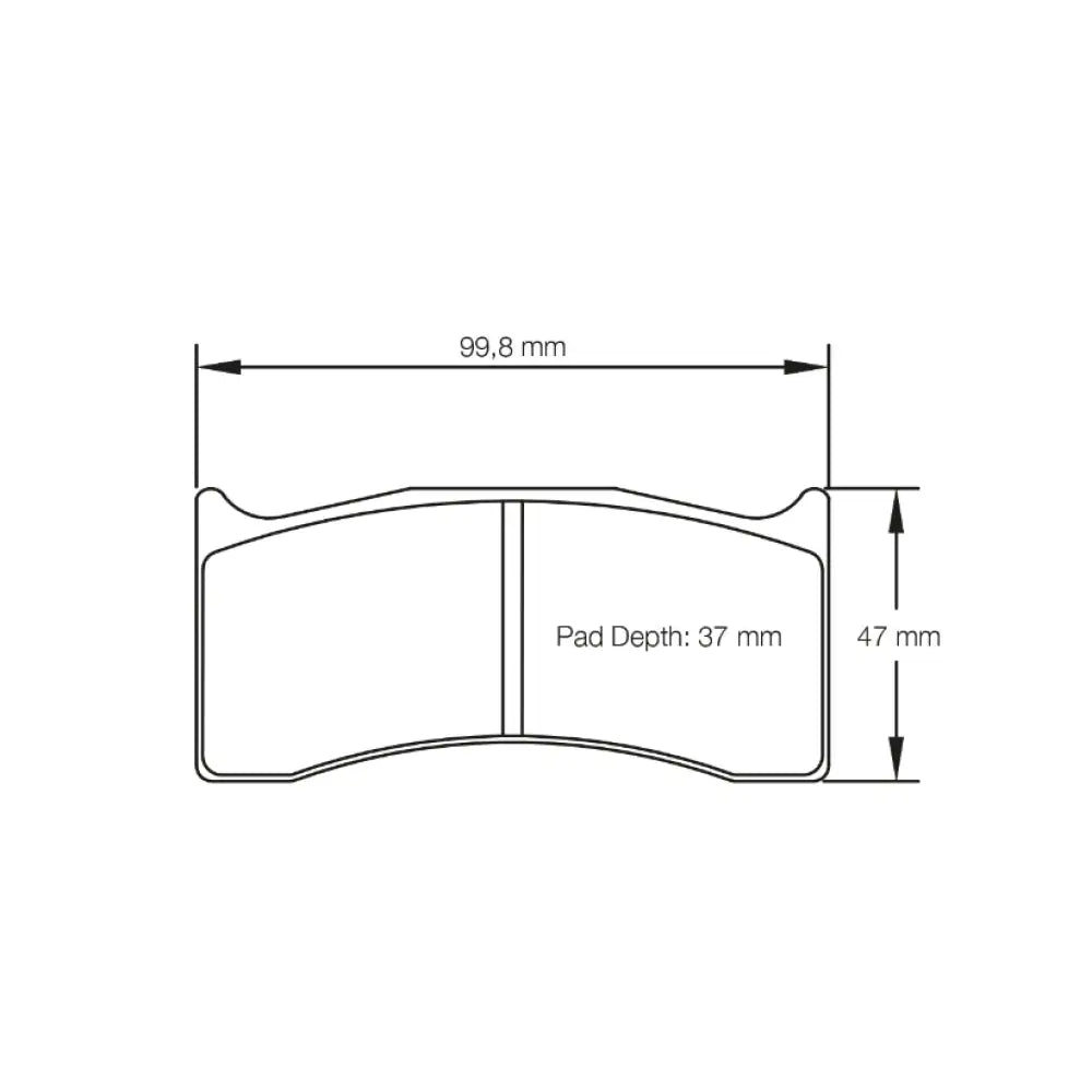 Pagid Brake Pads Alcon SR CAR22 [4422] D37 Caliper Brake Pads