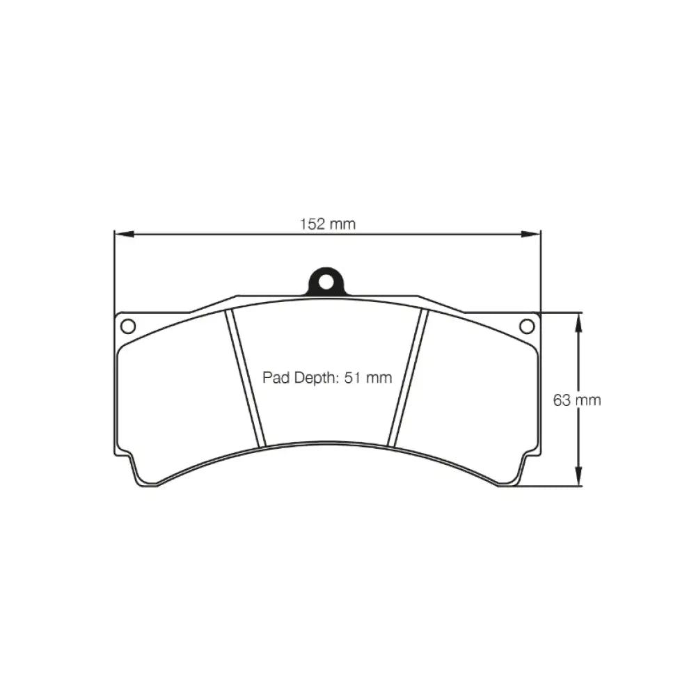 Pagid Brake Pads Alcon TA6 CAR89 CAR11 [4489] D51 Caliper Brake Pads