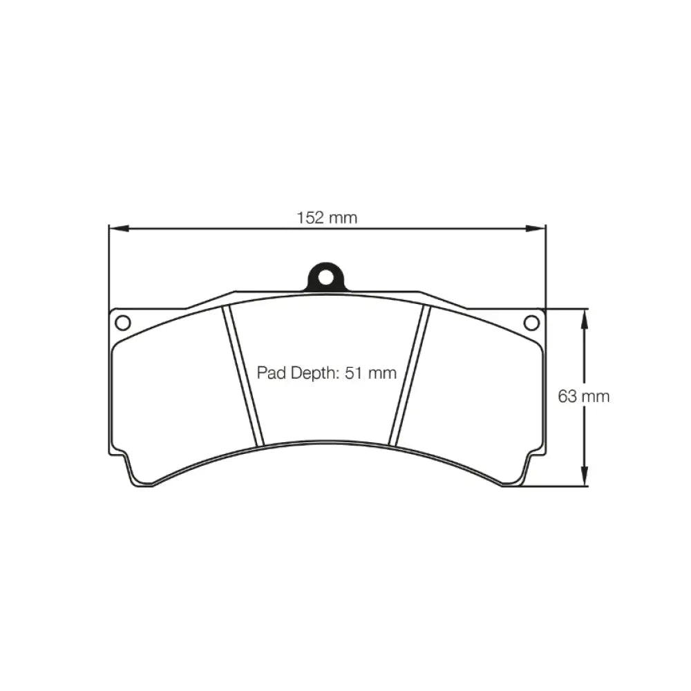 Pagid Brake Pads Alcon TA6 CAR89 CAR11 [4489] D51 Caliper Brake Pads