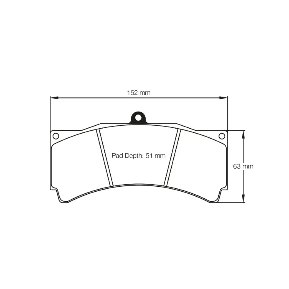 Pagid Brake Pads Alcon TA6 CAR89 CAR11 [4489] D51 Caliper Brake Pads