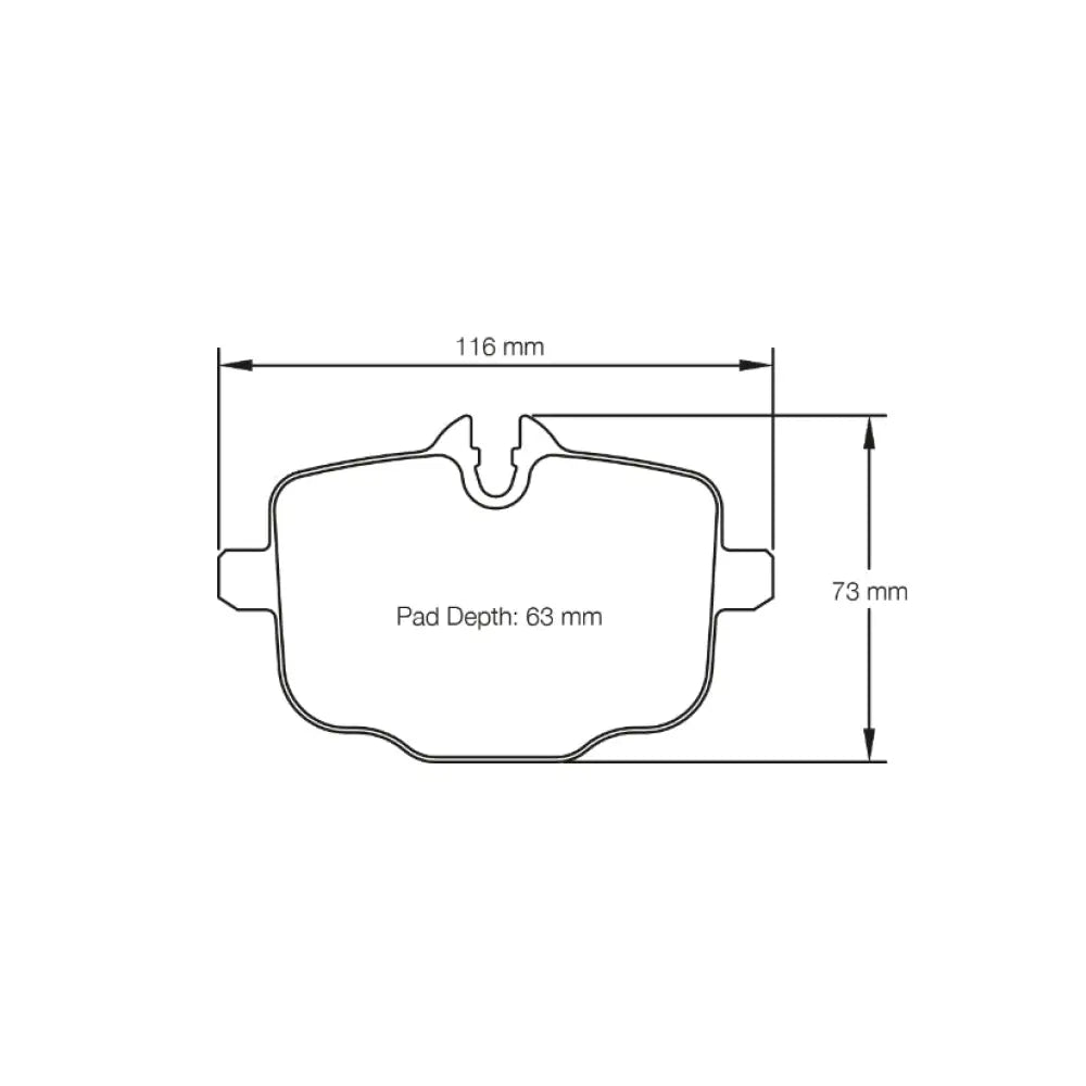 Pagid Brake Pads Alpina B5 F1 X 15- Brake Pads