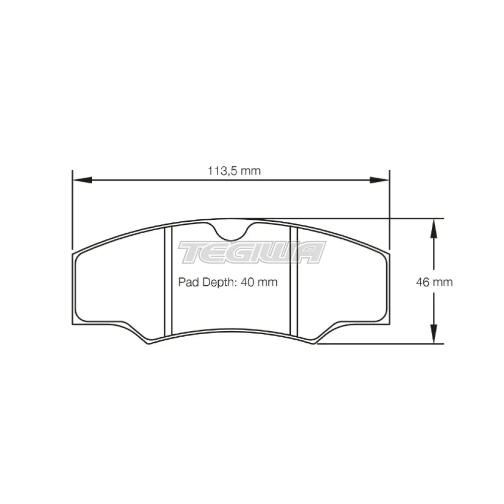 Pagid Brake Pads AP Racing CP2340 D40 / D48 Caliper 16mm 1749 / RST 4 Brake Pads