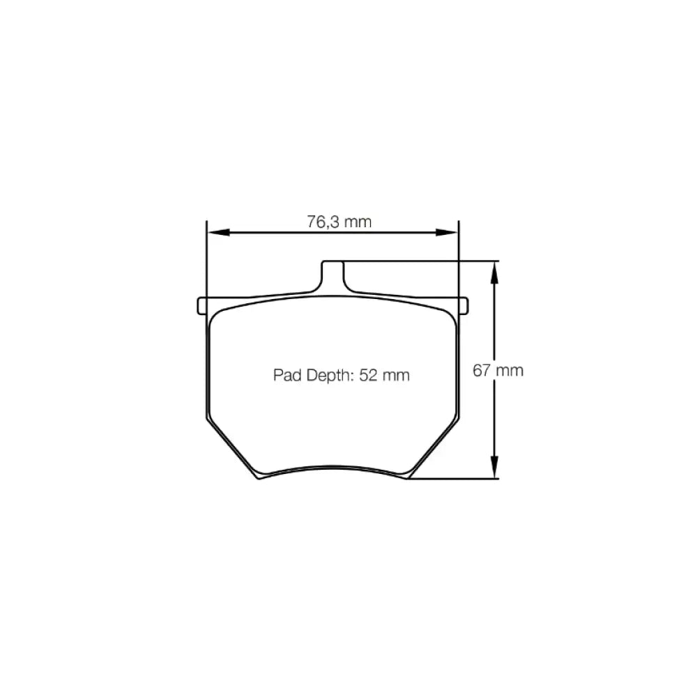 Pagid Brake Pads AP Racing CP2372 D52 Caliper Brake Pads