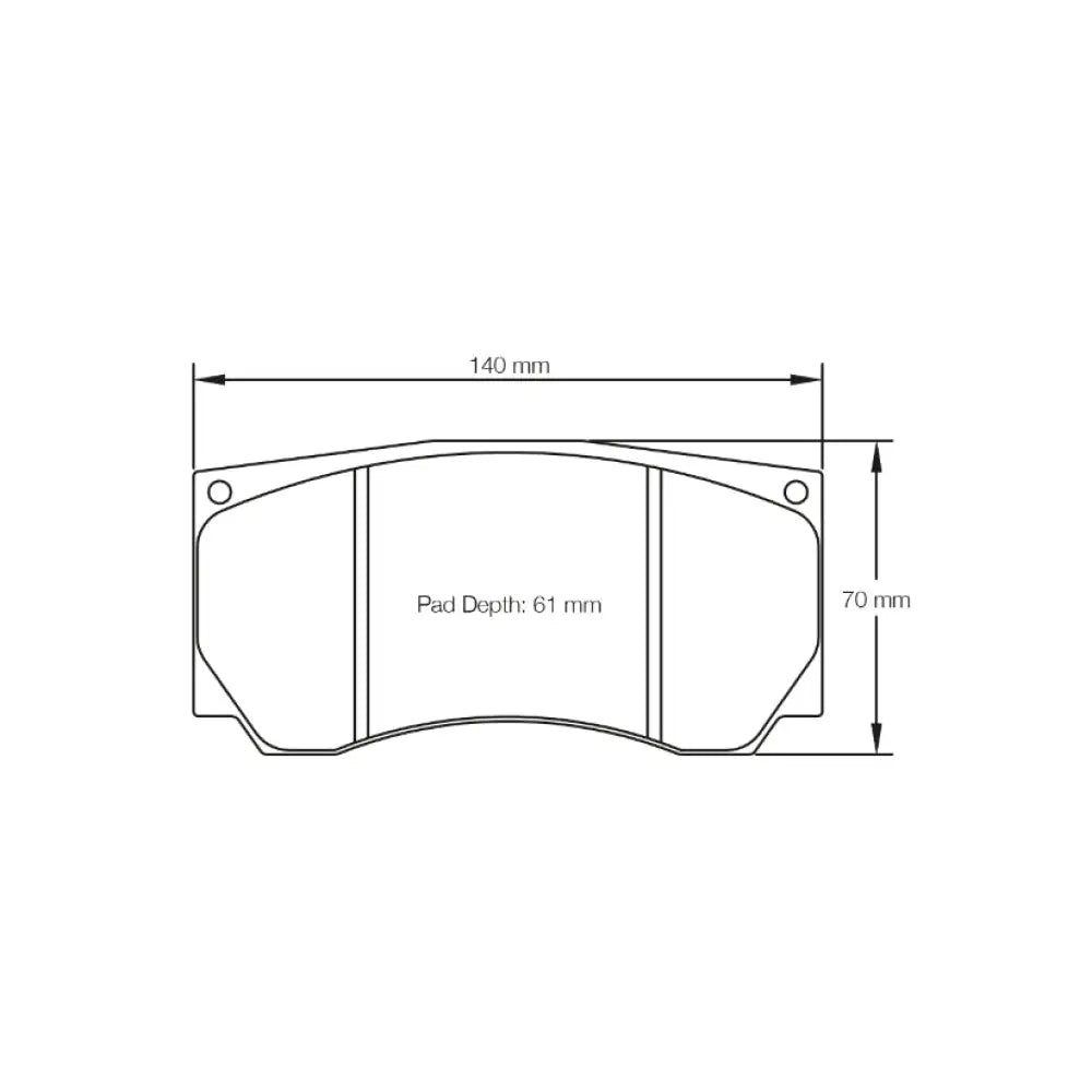 Pagid Brake Pads AP Racing CP5850 D61 Caliper Brake Pads