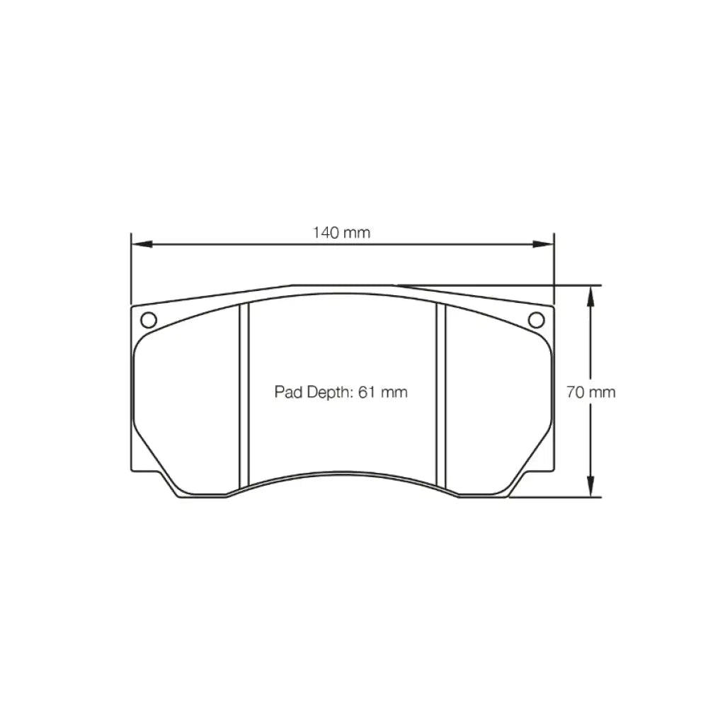 Pagid Brake Pads AP Racing CP5850 D61 Caliper Brake Pads