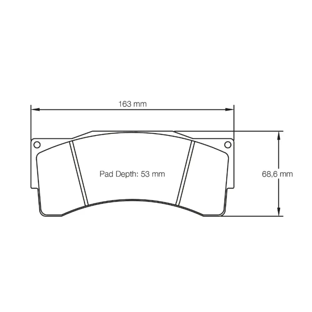 Pagid Brake Pads AP Racing CP6210 D54 Caliper Brake Pads