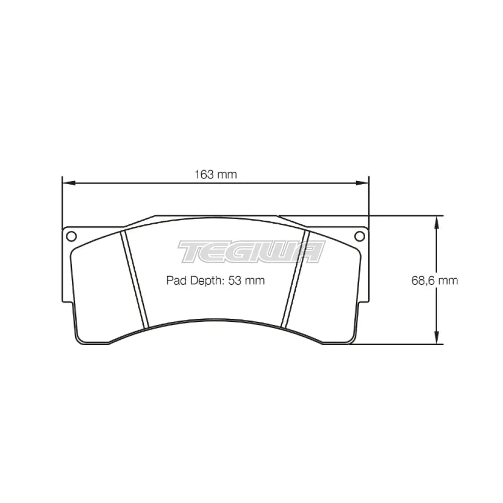 Pagid Brake Pads AP Racing CP6230 D54 Caliper 25mm 8222 / RST 5 Brake Pads