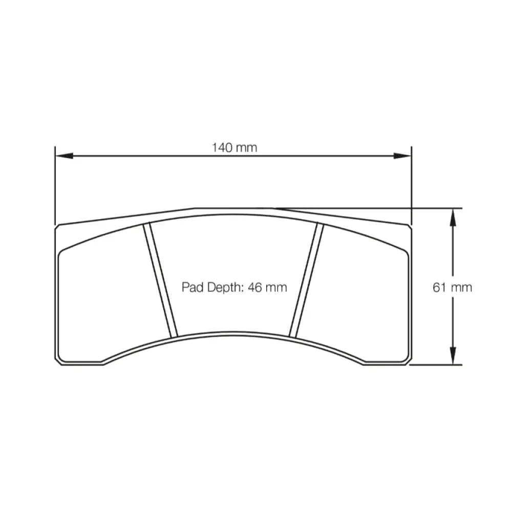 Pagid Brake Pads AP Racing CP6820 D46 Caliper Brake Pads