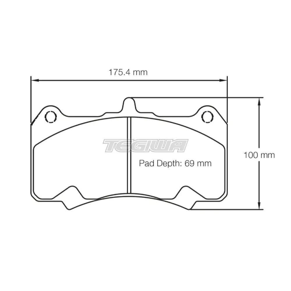 Pagid Brake Pads AP Racing CP7555 D69 Caliper 16mm 8258 / RSL 1 Brake Pads