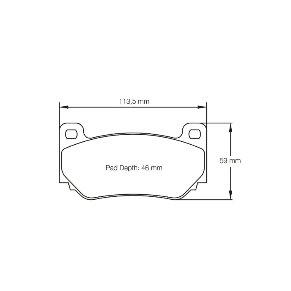 Pagid Brake Pads AP Racing CP7600 D46 Caliper Brake Pads