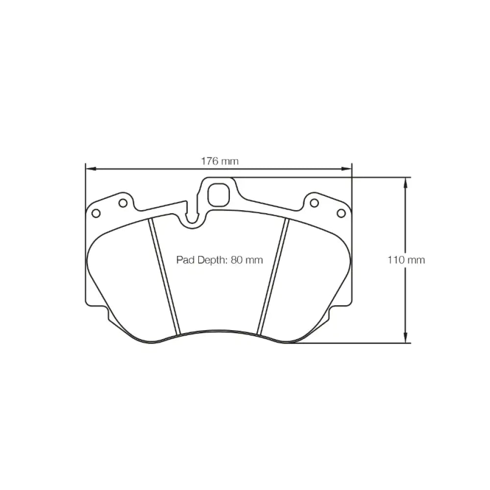 Pagid Brake Pads Audi R8 5.2 FSI Quattro 2ND Generation Ceramic Brakes 15- Brake Pads