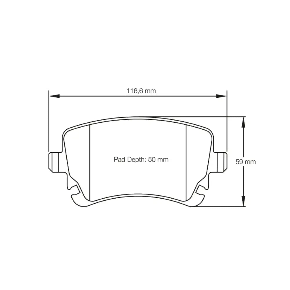 Pagid Brake Pads Audi S4 B6 & B7 43681 Brake Pads