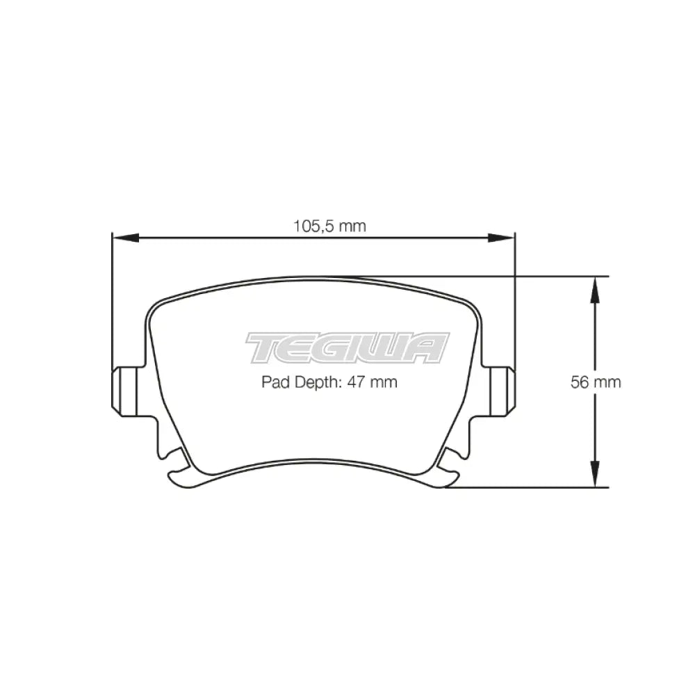 Pagid Brake Pads Audi TT 3.2 V6 Quattro Disc 345mm 43744 Rear / RSL 19 Brake Pads