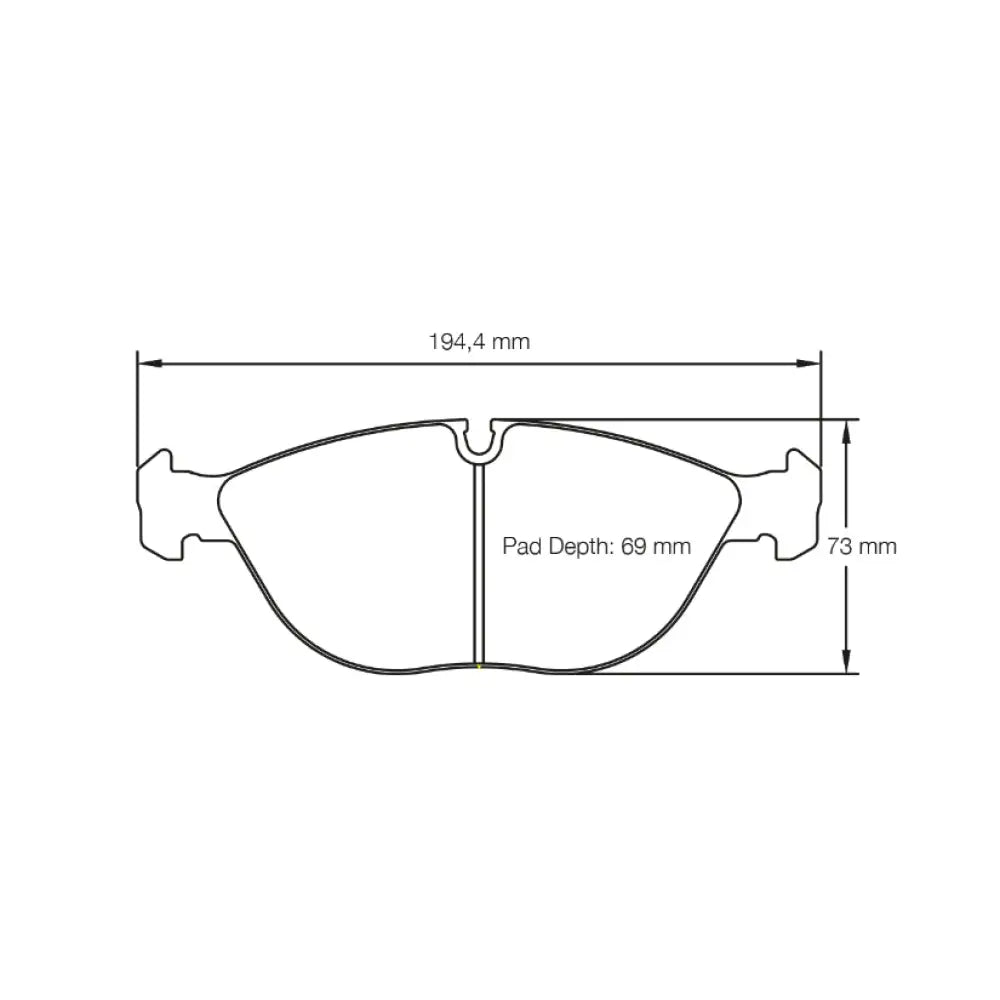 Pagid Brake Pads Audi TT R32 43620 Brake Pads