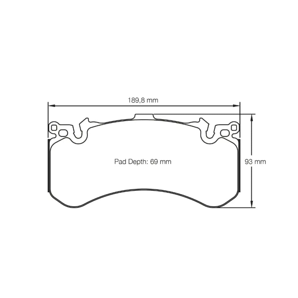 Pagid Brake Pads Bentley Mulsanne Ceramic Brakes 10- Brake Pads