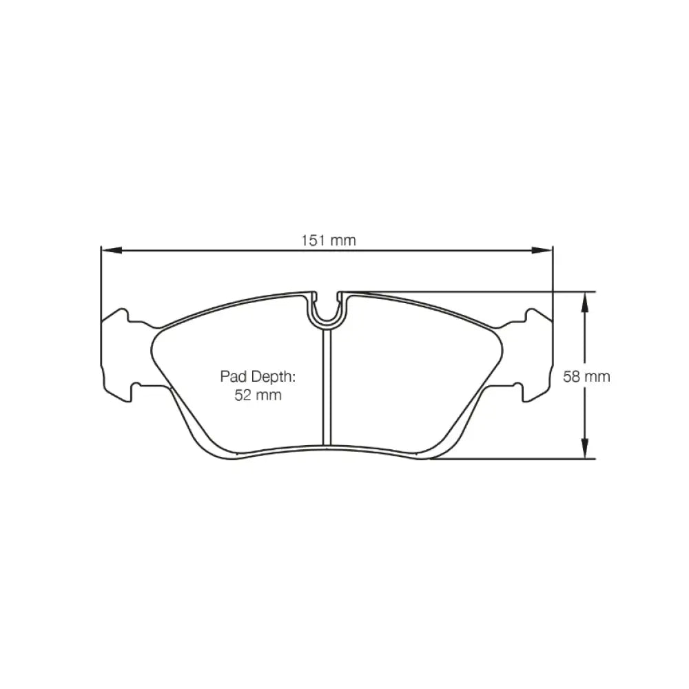 Pagid Brake Pads BMW 320I - 325I E46 98-05 Brake Pads