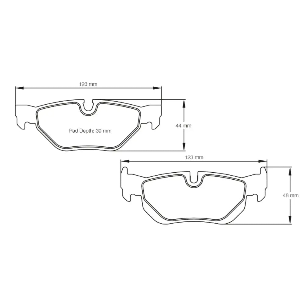 Pagid Brake Pads BMW 320I - 330I E90 43774 Brake Pads