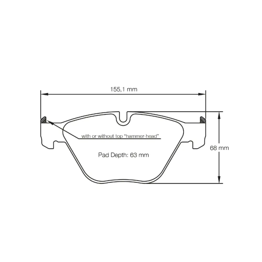 Pagid Brake Pads BMW 335I 335D E90/E91/E92 43775 Brake Pads
