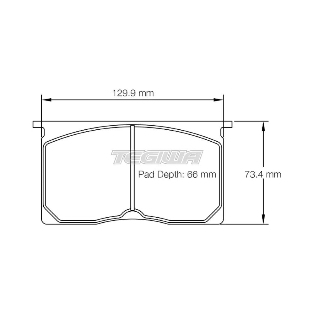Pagid Brake Pads BMW M1 Group 4 Procar With ATE Caliper 78-81 Front / RST 2 Brake Pads