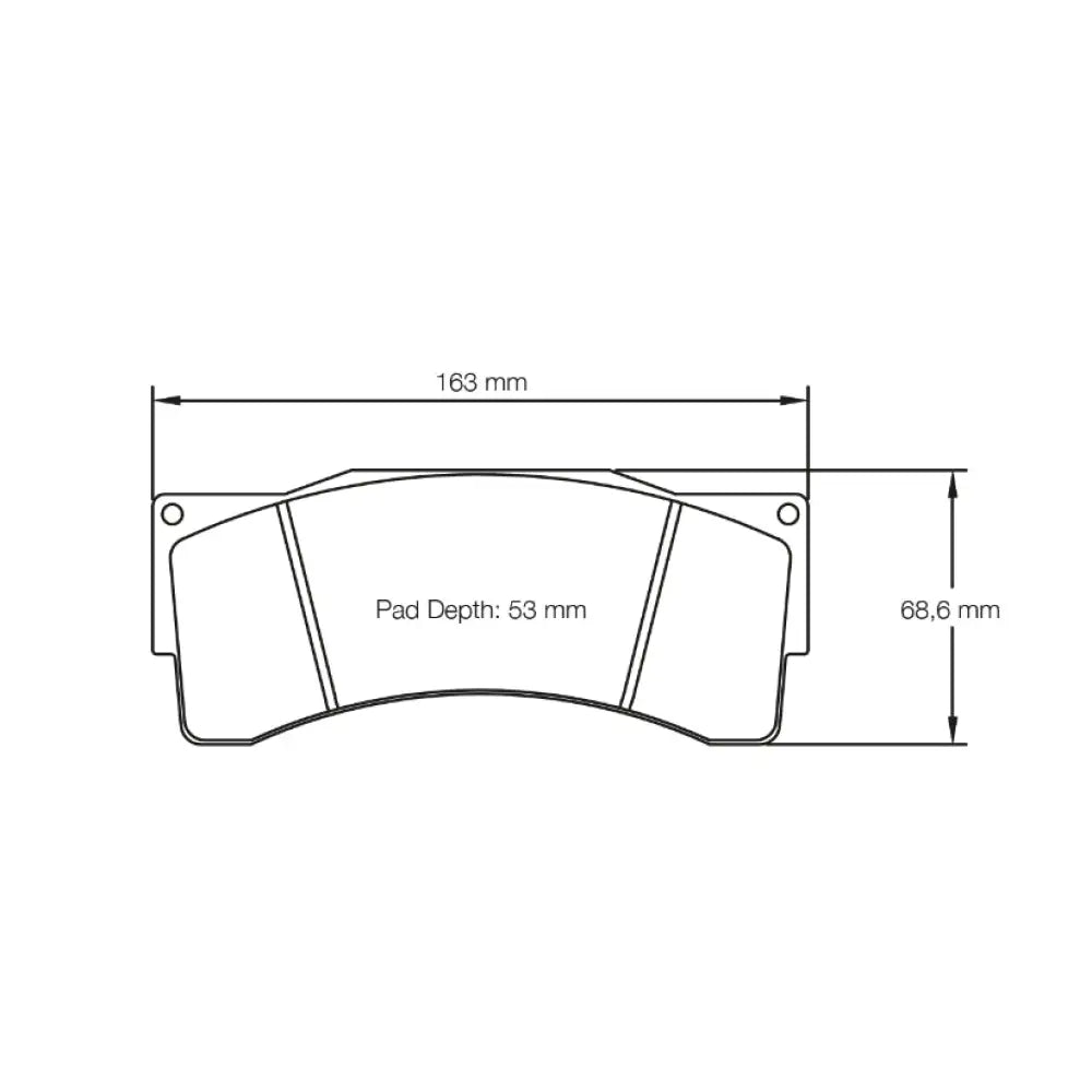 Pagid Brake Pads BMW M235I Racing AP Caliper 16- Brake Pads