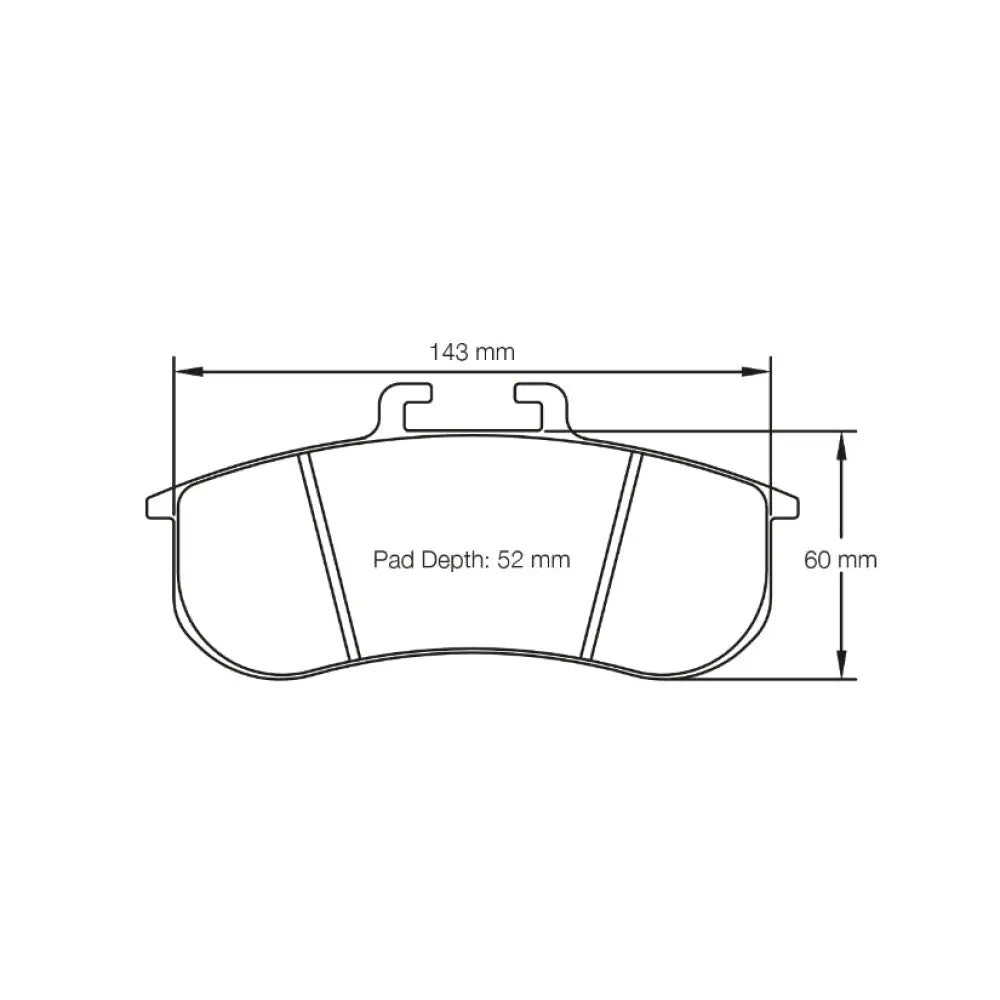 Pagid Brake Pads BMW M235I Racing Pfc Caliper 14-15 Brake Pads