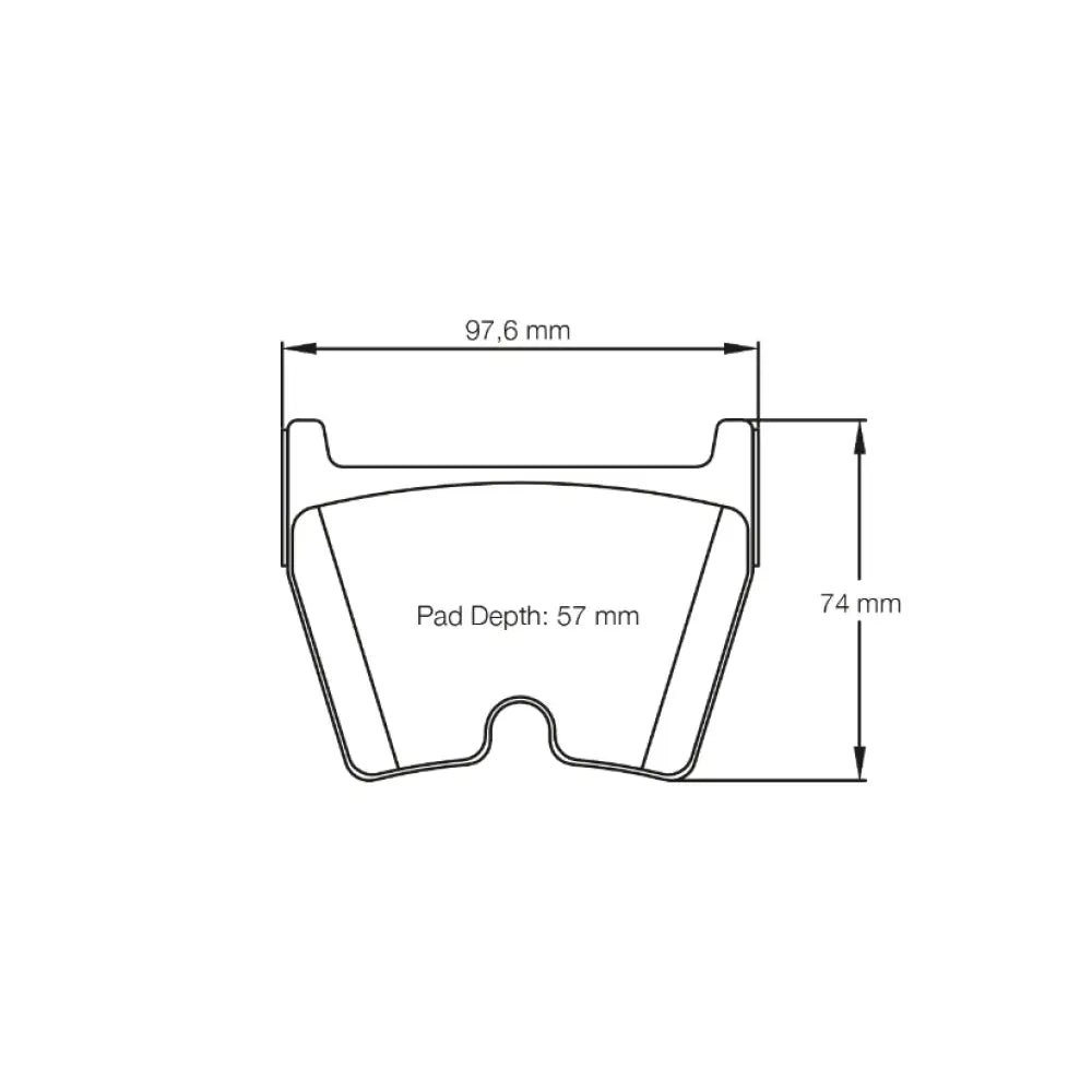Pagid Brake Pads Brembo 07.8544 8 Piston [Caliper Family G] Caliper Brake Pads