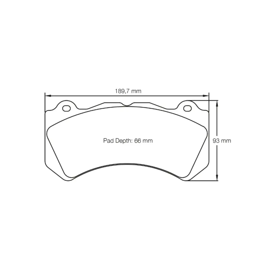 Pagid Brake Pads Brembo M6 In Combination With Radial Disc Swept Depth Caliper Brake Pads