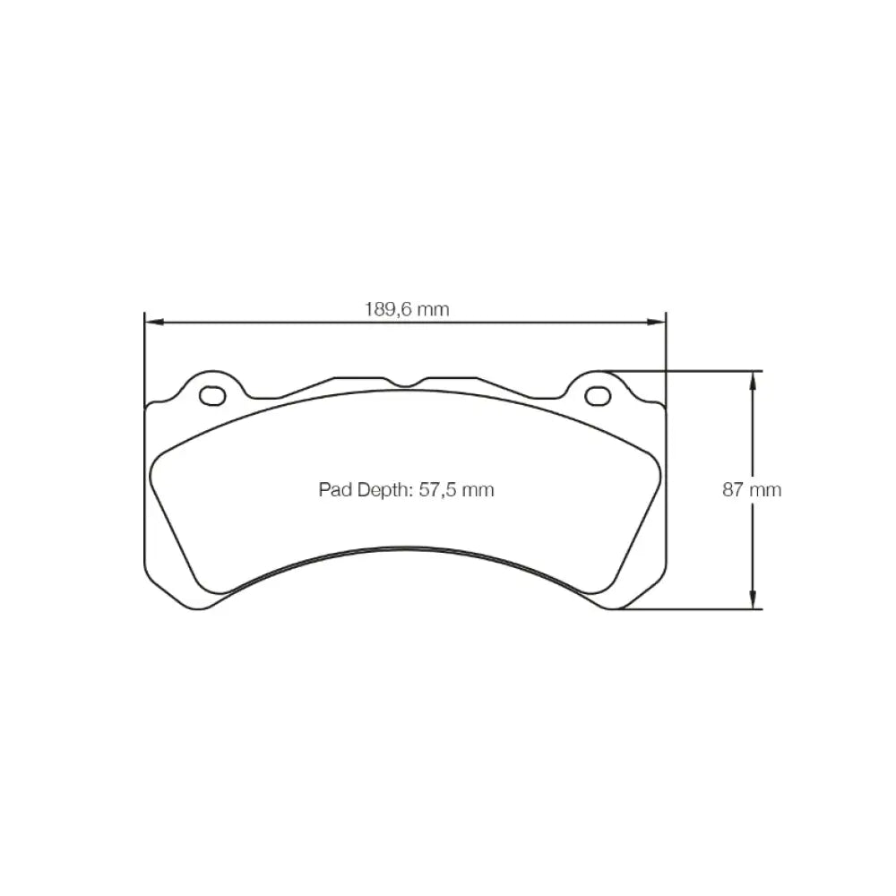 Pagid Brake Pads Brembo M6 In Combination With Radial Disc Swept Depth Caliper Brake Pads