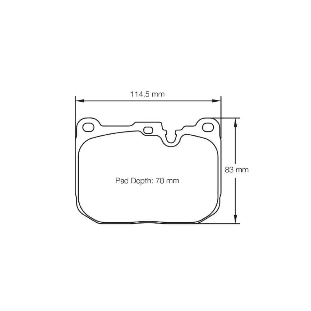 Pagid Brake Pads Brembo M8 [8 Pad System I.E. 2 Sets Of 4931 Pads Required] Caliper Brake Pads