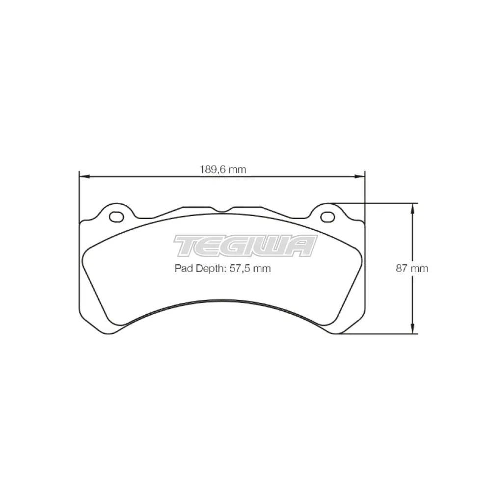 Pagid Brake Pads Brembo XA5.71.L2 6 Piston D57.5 [Caliper Family J N] Caliper 16.8mm 8062 / RSL 29 Brake Pads