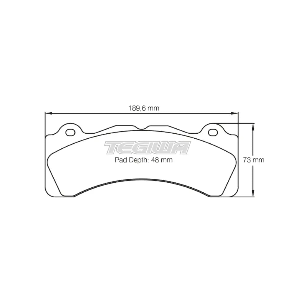 Pagid Brake Pads Brembo XX5.71.M2 6 Piston D48 [Caliper Family M] Caliper 16.8mm 8061 / RSL 29 Brake Pads