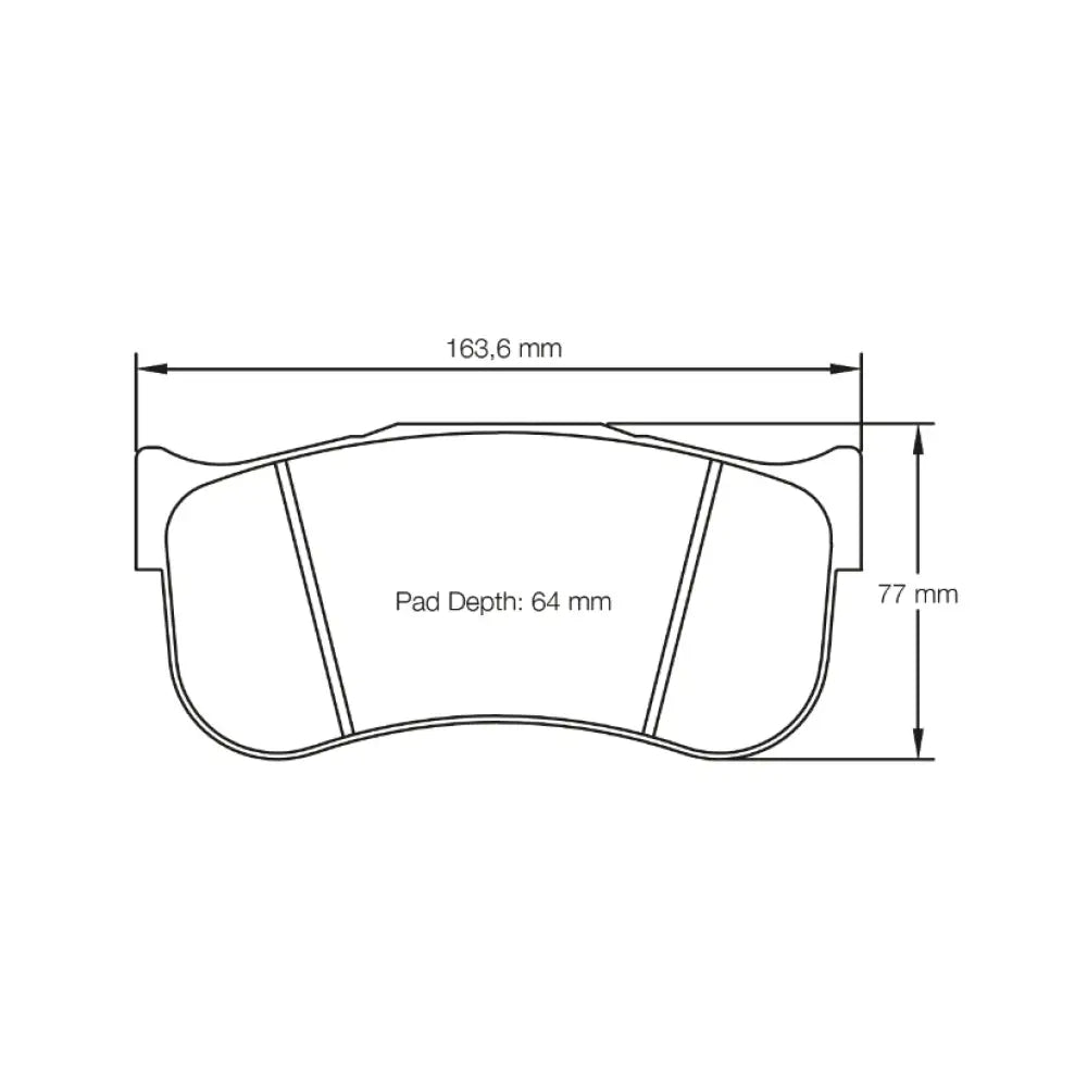 Pagid Brake Pads Chevrolet Camaro GT4 R Race Car 17- Brake Pads