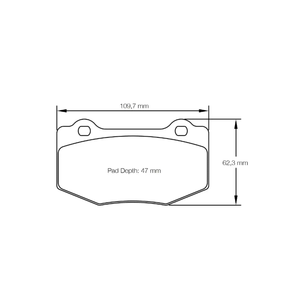 Pagid Brake Pads Chevrolet Camaro SS 1Le Gen 6 6 Piston Brembo 16- Brake Pads