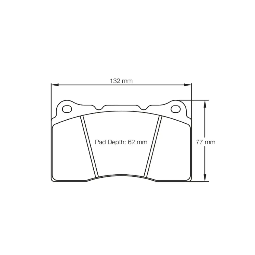 Pagid Brake Pads Chevrolet Corvette C6 Brembo 6 Piston Non Ceramic 41518 Brake Pads