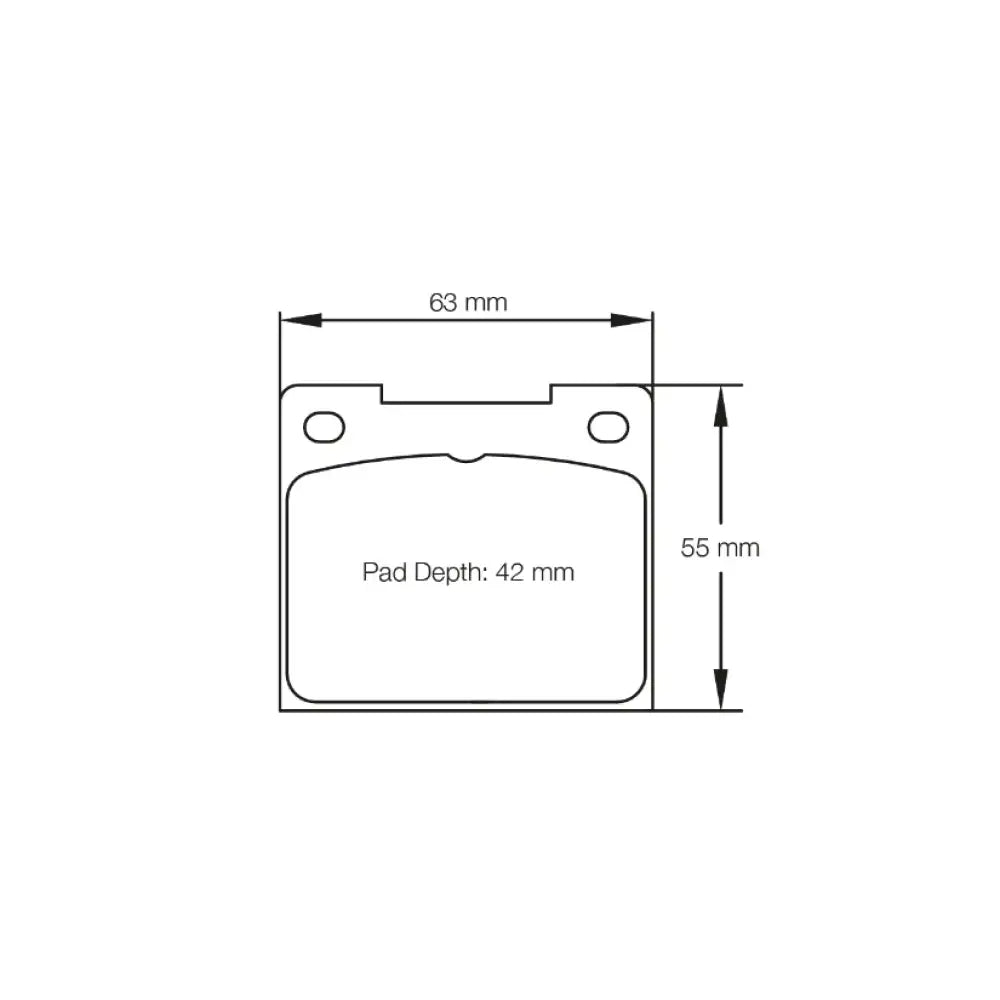 Pagid Brake Pads Citroen DS3 R3 Tarmac Rally 15- Brake Pads