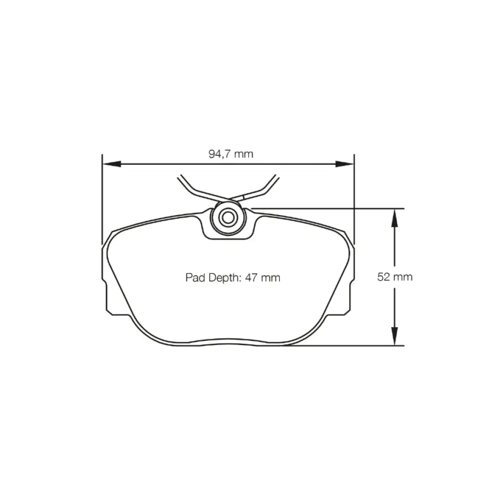 Pagid Brake Pads Citroen ZX 2.0 16V 96-97 Brake Pads