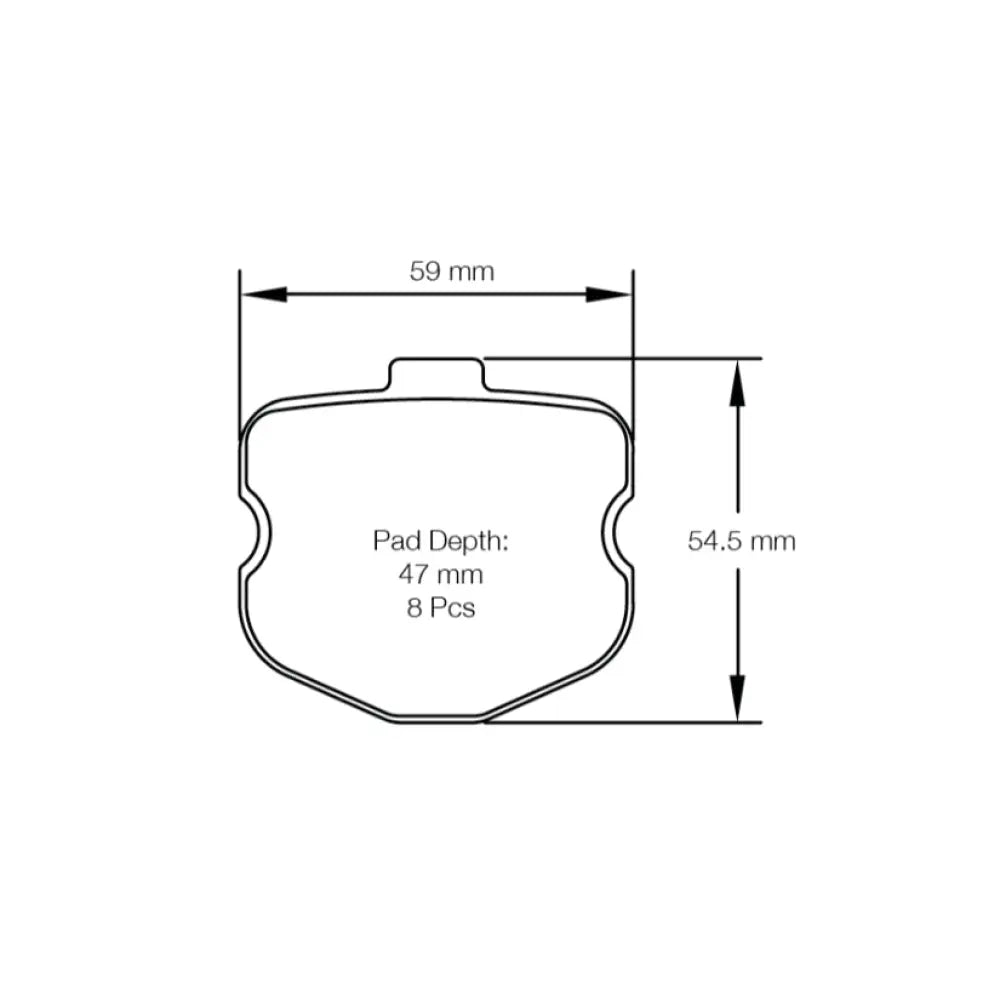 Pagid Brake Pads Corvette C6 Z06/Grand Sport With Multi Pad System 06-13 Brake Pads