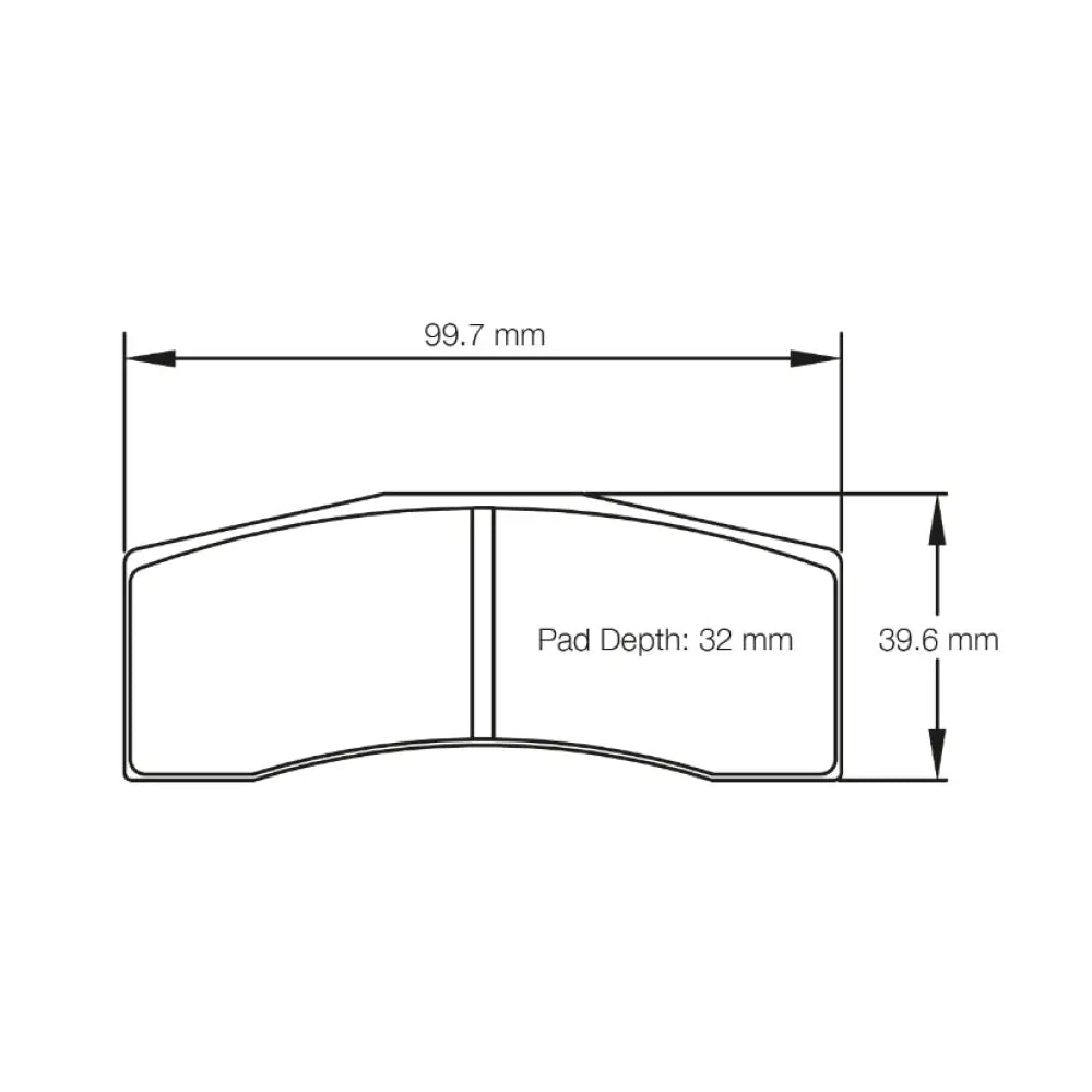 Pagid Brake Pads Dallara F312 Formula F3 AP Caliper 42705 Brake Pads