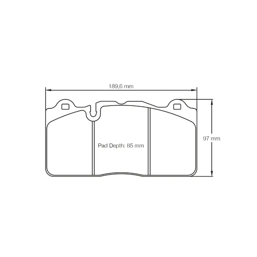 Pagid Brake Pads Ferrari 430 Scuderia Ceramic Brakes 43745 Brake Pads